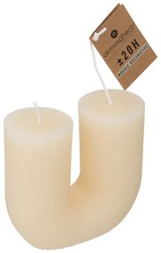 Свещ без аромат atmosphera Demi U - Слонова кост