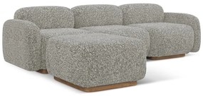 Сив модулен ъглов диван (променлив) Ailani – Makamii