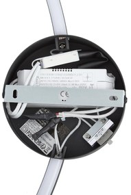 Дизайнерска стенна лампа черна 67cm вкл. LED 3-степенно димиране - Anello