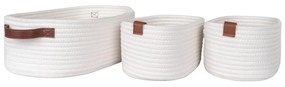 Текстилни кошници в комплект от 3 бр. за баня 35x25x13 cm Jarana – House Nordic