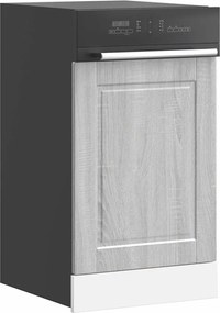 854133 vidaXL Панел за съдомиялна машина, Porto, сив сонома, 45x1,5x57 см, инженерно дърво