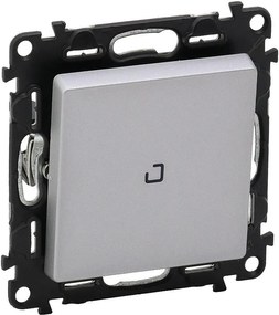 Legrand Еднополюсен ключ с подсветка LED 3мА цвят алуминий Valena Life - 752304