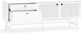 Бяла маса за телевизор 140x52 cm Punto - Teulat