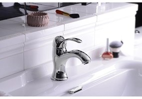 Стояща батерия за мивка в сребрист цвят Kirké – Sapho