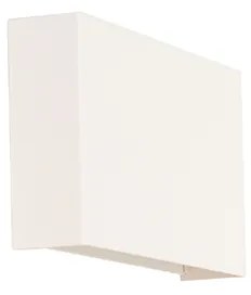 Модерна бяла правоъгълна стенна лампа с 2 светлини - Otan