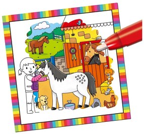 Galt - Бебешка книжка за рисуване с вода - Животните от фермата