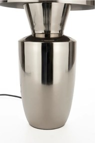 Метална настолна лампа в сребрист цвят с метален абажур (височина 42 cm) Classy – Zuiver