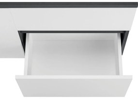 Стенен шкаф за мивка в бял и антрацитен цвят 80x53 cm Wisla – Støraa