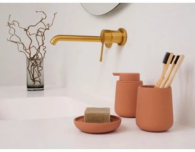 Оранжева керамична чаша за четки за зъби Nova One – Zone