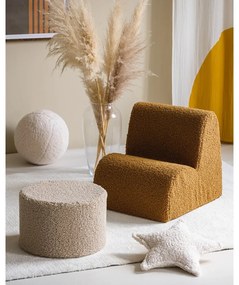 Светлокафяв детски пуф от букле – Wigiwama