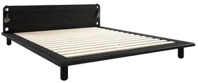 Черно борово двойно легло с решетка 160x200 cm Peek - Karup Design