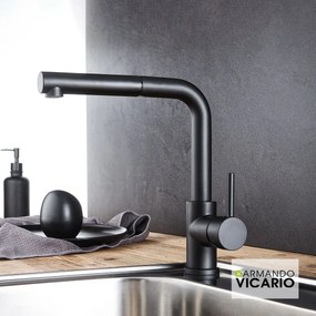 Смесител за кухня Fluo Vicario-Черен