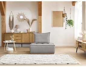 Светлосиво шенилово кресло Elisa – Bobochic Paris