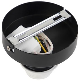 Таванна лампа с кадифена абажур старо розово със злато 20 см - Combi Black