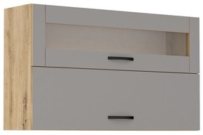 Горен кухненски шкаф Лорен 120/Сив мат G47
