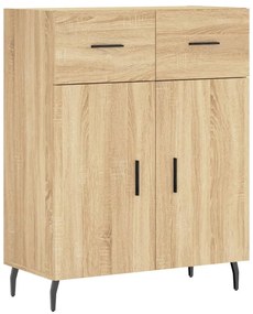 827999 vidaXL Сайдборд, дъб сонома, 69,5x34x90 см, инженерно дърво
