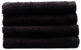 Черни бързосъхнещи памучни кърпи от тери в комплект от 4 бр. 30x30 cm Quick Dry – Catherine Lansfield