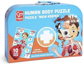 Hape - Дървен пъзел Човешко тяло, 60 части