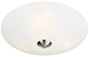 Бяло осветително тяло за таван със стъклен абажур ø 35 cm Polar – Markslöjd