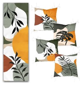Комплект възгалвници за сядане и тишлайфер 5 бр. Illustrated Autumn – Mila Home