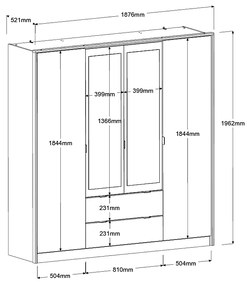 Гардероб 4-doors Canada