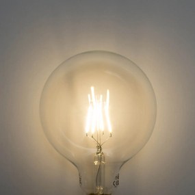 Комплект от 5 E27 3-степенна димируема LED спирална филаментна крушка G125 4W 450lm 3000K