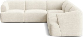 Бежов ъглов диван от рипсено кадифе Campi – Cosmopolitan Design