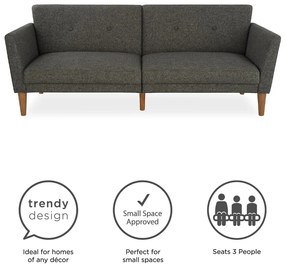 Сив разтегателен диван 205 cm Regal - Novogratz