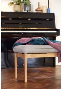 Лилаво и зелено памучно каре "Уют", 130 x 200 cm - Hübsch