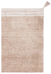 Светлорозов ръчно изработен памучен килим подходящ за пране 140x200 cm Bloom Rose – Lorena Canals