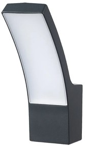 RABALUX 7504 Palanga, външна LED стенна лампа, антрацит, алуминиева основа с опалов пластмасов капак, LED 12W 800lm, 3000K, 8x24