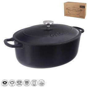 Чугунен съд за готвене 27x42 cm SMALT - Orion