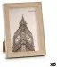 Рамка за снимки 15,6 x 2 x 20,7 cm Сребрист Кафяв Пластмаса Cтъкло (6 броя)