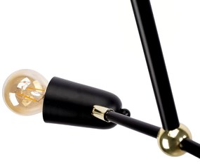 Лампа APP1708-4CP BLACK + GOLD