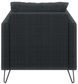 Тъмносиво шенилово кресло Freya – Ropez