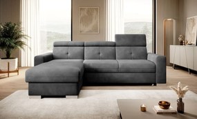 Ъглов диван Fraseri-Gkri Skouro-Left