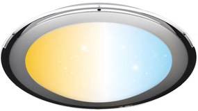 Aigostar - LED димируемо таванно осветително тяло LED/60W/230V 2700-6500K Ø 52,7 cm хром+дистанционно управление