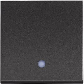 BTICINO Бутон с LED индикация 2 мод. 10A цвят Черен /блистер/ Classia - RG4005M2L