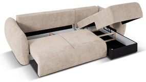 Бежов ъглов диван (десен ъгъл) Matera - Cosmopolitan Design