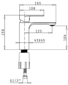Смесител за мивка Arona