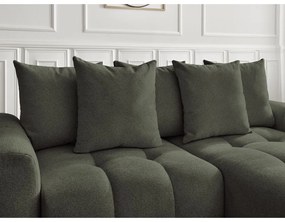 Шенилов сгъваем/с място за съхранение ъглов диван в цвят каки (десен ъгъл) Roxelane – Bobochic Paris