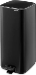 Матово черно стоманено кошче за боклук с педал 30 l Bo – Brabantia