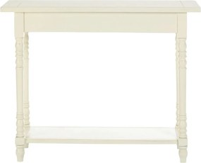 Конзолна маса от масивен бор в цвят слонова кост 35x96 cm Heritage – Premier Housewares
