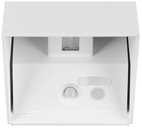 LED стенно външно осветително тяло с USB със сензор за движение (височина 10 cm) Genie – Trio