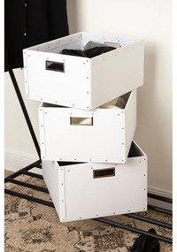 Бели картонени кутии за съхранение в комплект от 3 броя Ture - Bigso Box of Sweden