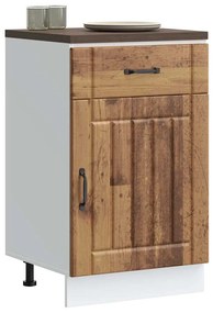 853725 vidaXL Кухненски шкаф Lucca, старо дърво, инженерно дърво