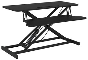 336400 vidaXL Регулируемо бюро, 90x40x(13-50) см, стомана и инженерно дърво