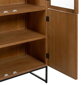 Витрина от декор от ясен в естествен цвят 84,5x198 cm – Ixia