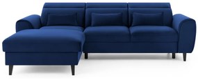 Ъглов разтегателен диван TOBLE, 267x100x196, velvetmat 40, ляв