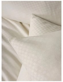 Бежово двойно удължено спално бельо от памук Renforcé 240x220 cm Checkered – Mila Home Luxury